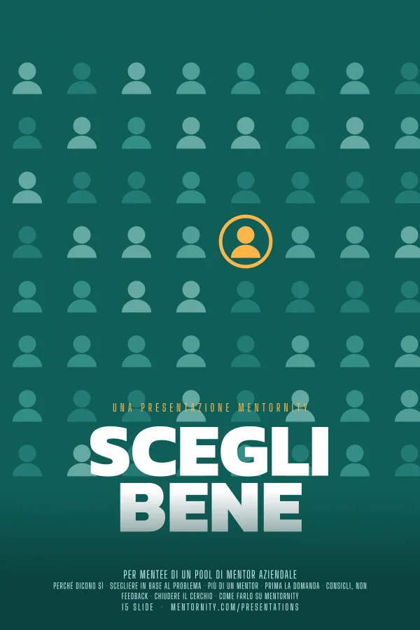 Locandina in stile film della presentazione Scegli bene