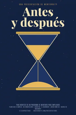 Póster de la presentación: Guía del mentee: Antes y después