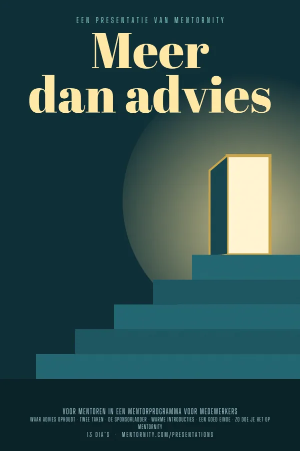 Filmposter voor de presentatie Meer dan advies