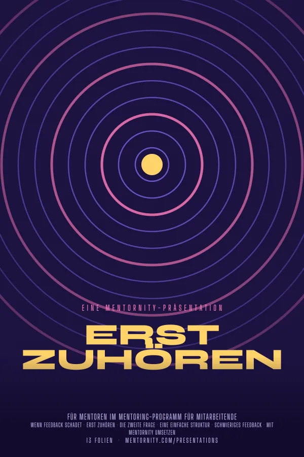 Filmplakat zur Präsentation Erst zuhören