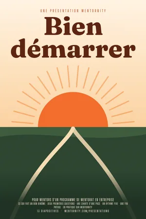 Affiche de la présentation : Guide du mentor : Bien démarrer