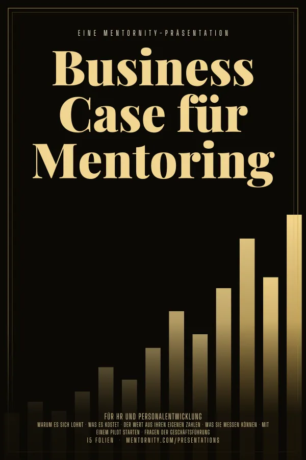 Filmplakat zur Präsentation Business Case für Mentoring
