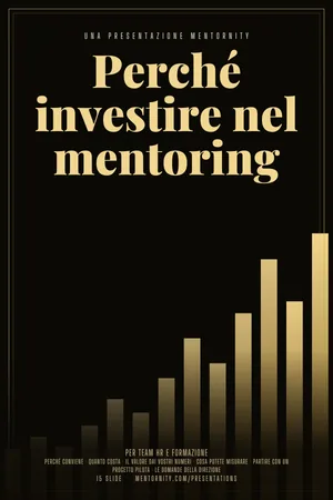 Locandina della presentazione: Perché investire nel mentoring
