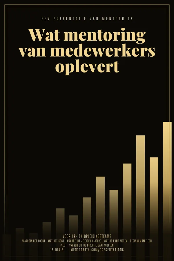 Filmposter voor de presentatie Wat mentoring van medewerkers oplevert