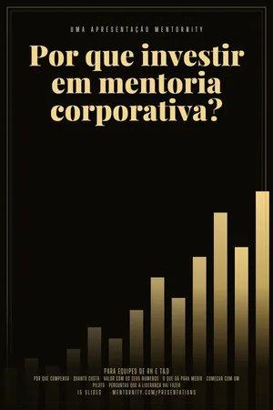 Pôster da apresentação: Por que investir em mentoria corporativa?