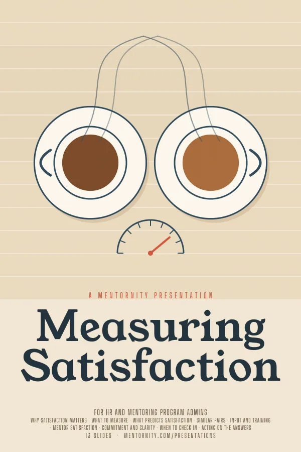 Film-style poster for the Measuring Satisfaction presentation