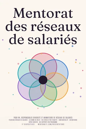 Affiche de la présentation : Mentorat des réseaux de salariés
