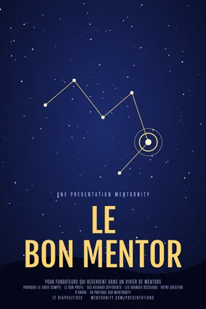 Affiche de la présentation : Guide du fondateur : Le bon mentor