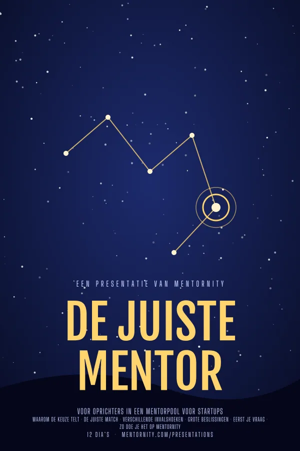Filmposter voor de presentatie De juiste mentor