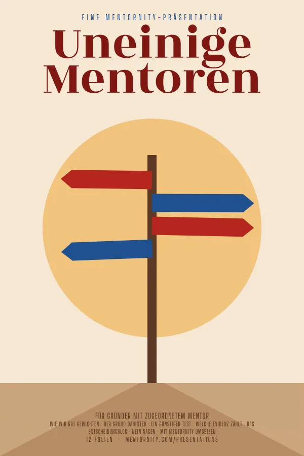 Filmplakat zur Präsentation Uneinige Mentoren