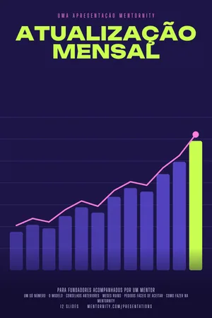 Pôster da apresentação: Guia do fundador: Atualização mensal