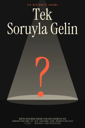 Sunum afişi: Girişimci Rehberi: Tek Soruyla Gelin