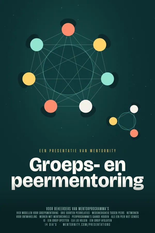 Filmposter voor de presentatie Groeps- en peermentoring