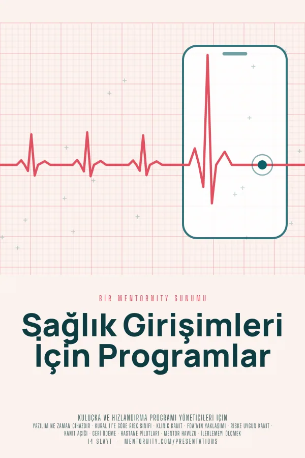 Sağlık Girişimleri İçin Programlar sunumu için film afişi tarzında görsel