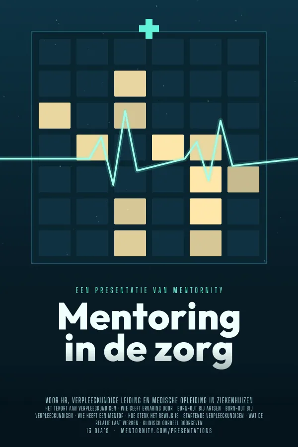 Filmposter voor de presentatie Mentoring in de zorg