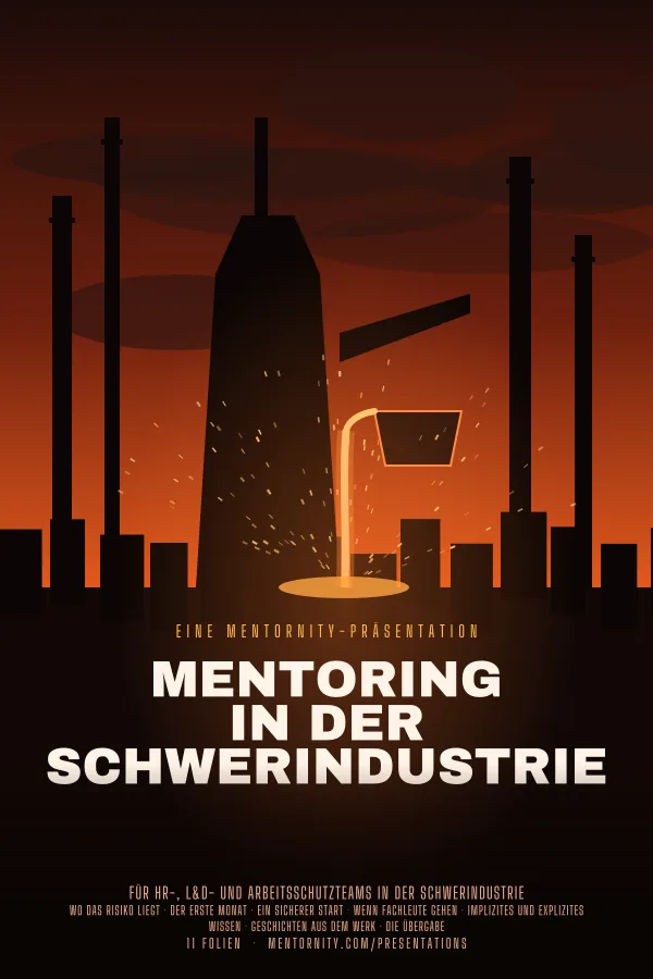 Filmplakat zur Präsentation Mentoring in der Schwerindustrie