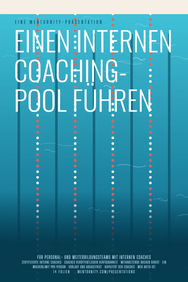 Filmplakat zur Präsentation Einen internen Coaching-Pool führen