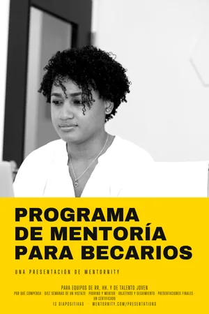 Póster de la presentación: Programa de mentoría para becarios