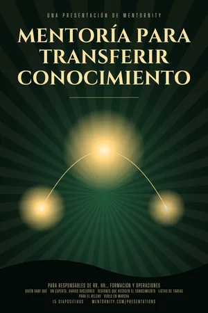 Póster de la presentación: Mentoría para transferir conocimiento