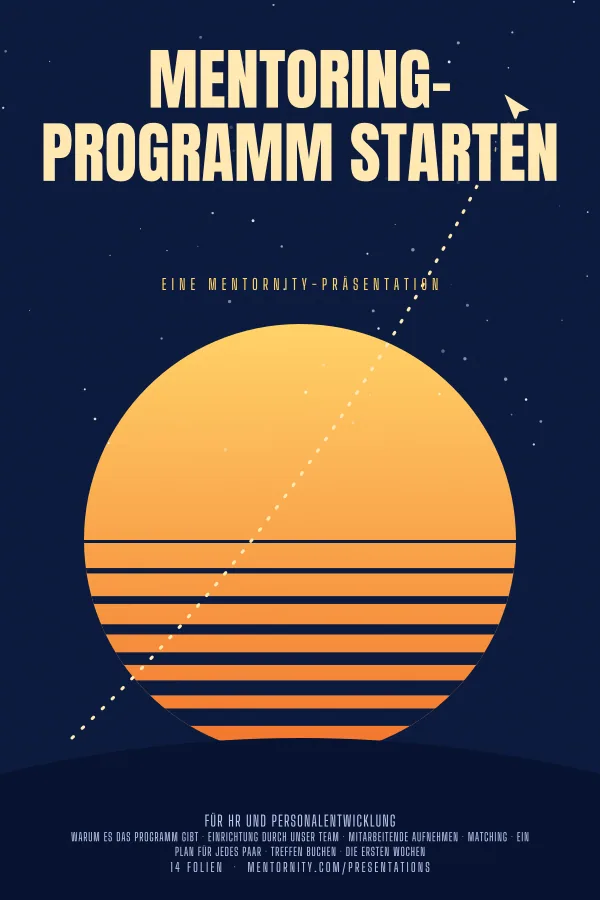 Filmplakat zur Präsentation Mentoring-Programm starten