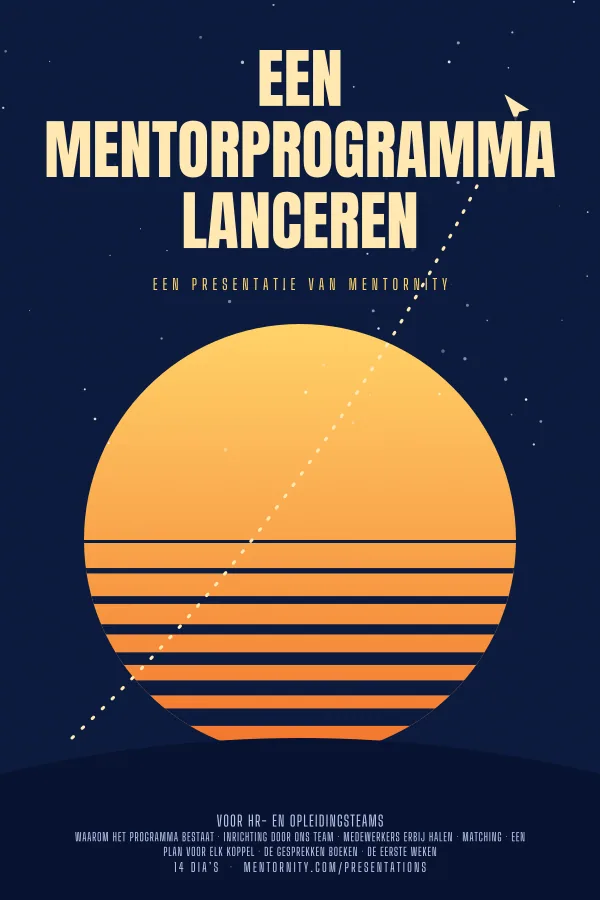 Filmposter voor de presentatie Een mentorprogramma lanceren