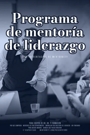 Póster de la presentación: Programa de mentoría de liderazgo