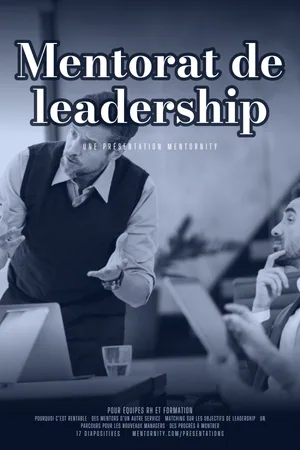 Affiche de la présentation : Mentorat de leadership