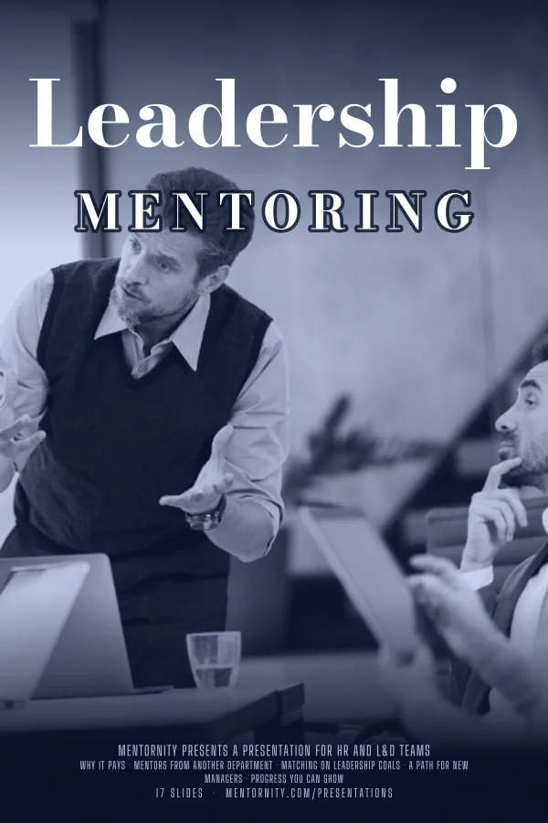 Locandina in stile film della presentazione Mentoring di leadership