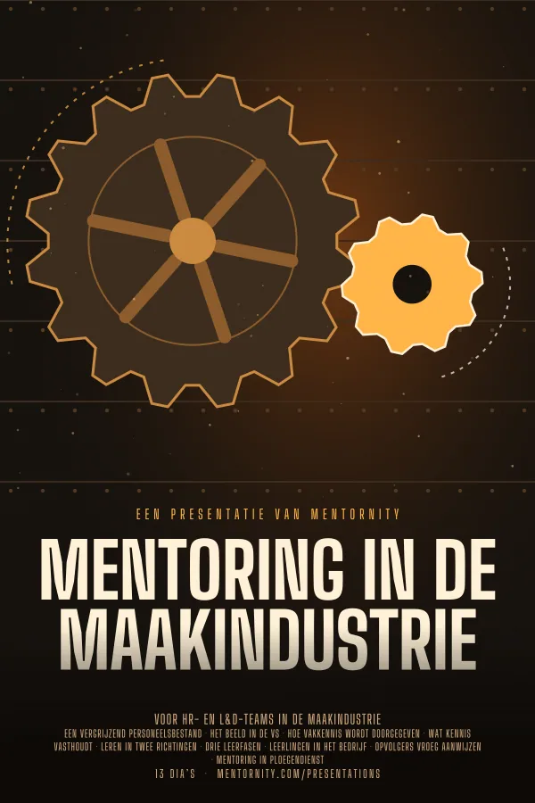 Filmposter voor de presentatie Mentoring in de maakindustrie