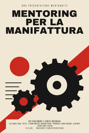 Locandina della presentazione: Mentoring per la manifattura