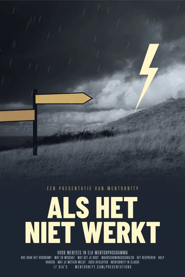 Filmposter voor de presentatie Als het niet werkt