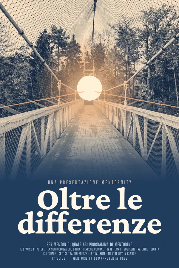 Locandina in stile film della presentazione Oltre le differenze