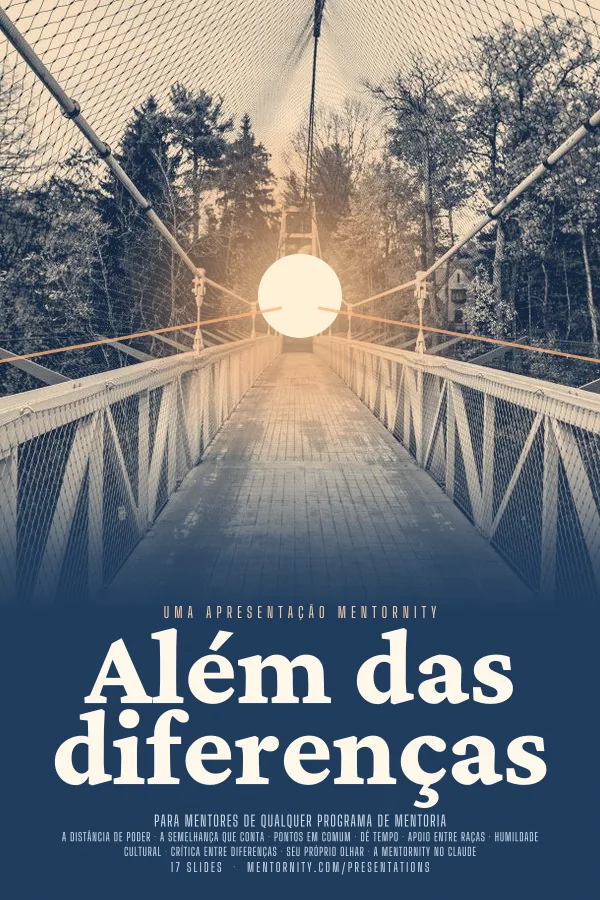 Pôster em estilo de cinema da apresentação Além das diferenças