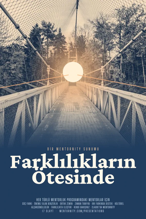 Farklılıkların Ötesinde sunumu için film afişi tarzında görsel