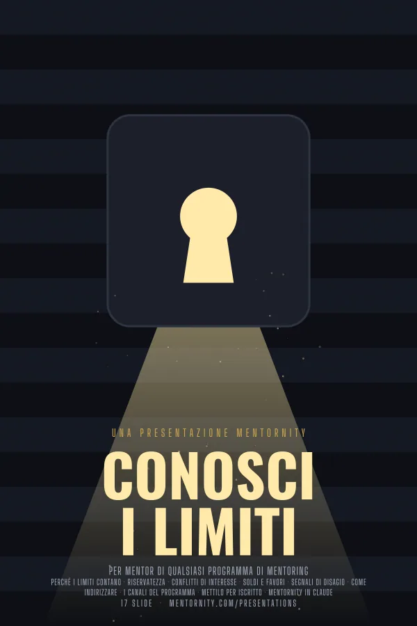 Locandina in stile film della presentazione Conosci i limiti