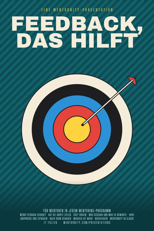 Filmplakat zur Präsentation Feedback, das hilft