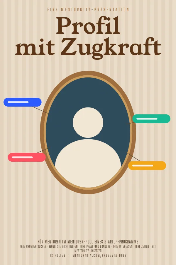 Filmplakat zur Präsentation Profil mit Zugkraft