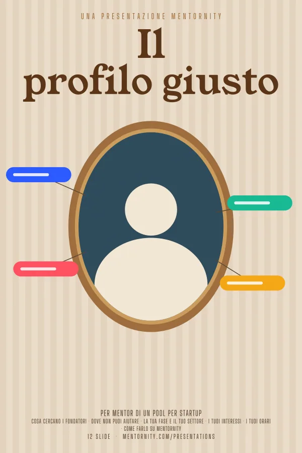 Locandina in stile film della presentazione Il profilo giusto