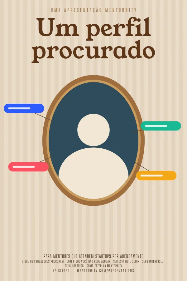 Pôster em estilo de cinema da apresentação Um perfil procurado