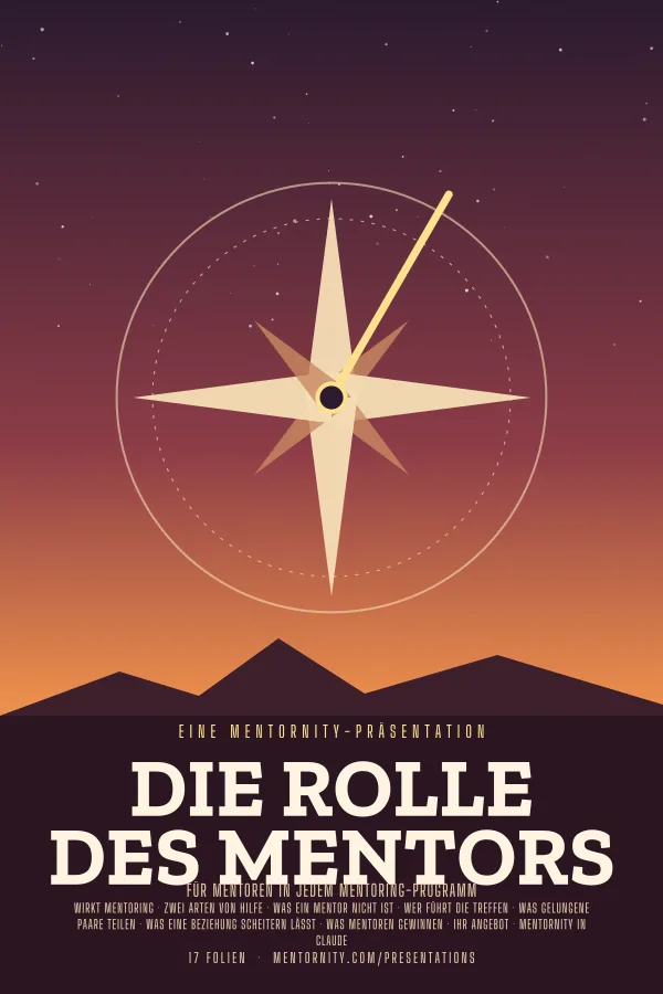 Filmplakat zur Präsentation Die Rolle des Mentors