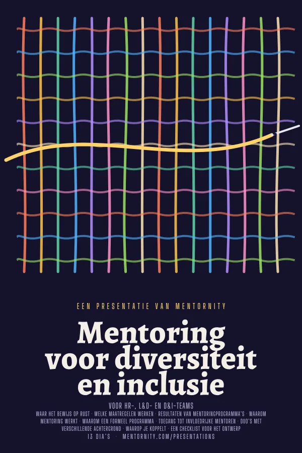 Filmposter voor de presentatie Mentoring voor diversiteit en inclusie