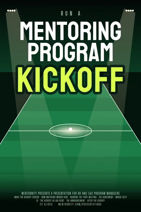 Locandina in stile film della presentazione Il kickoff del programma