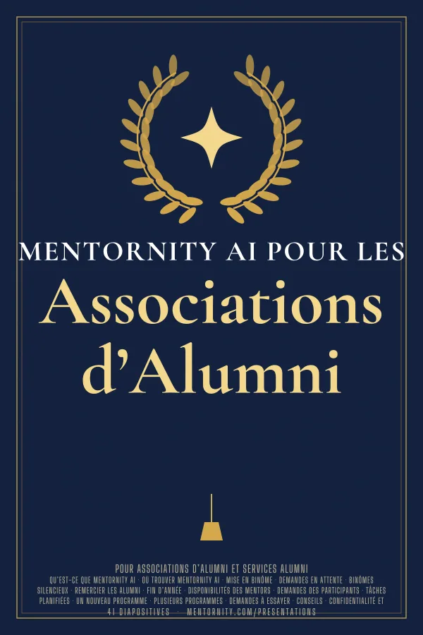 Affiche de film de la présentation Mentornity AI pour les Associations d’Alumni