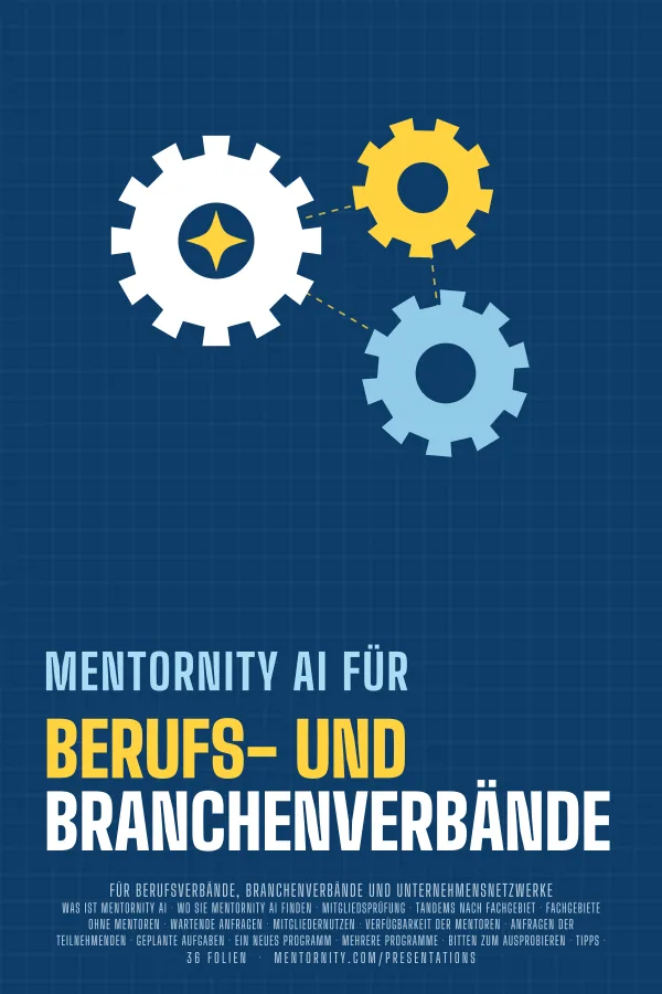 Filmplakat zur Präsentation Mentornity AI für Berufs- und Branchenverbände