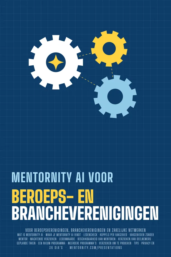Filmposter voor de presentatie Mentornity AI voor Beroeps- en Brancheverenigingen