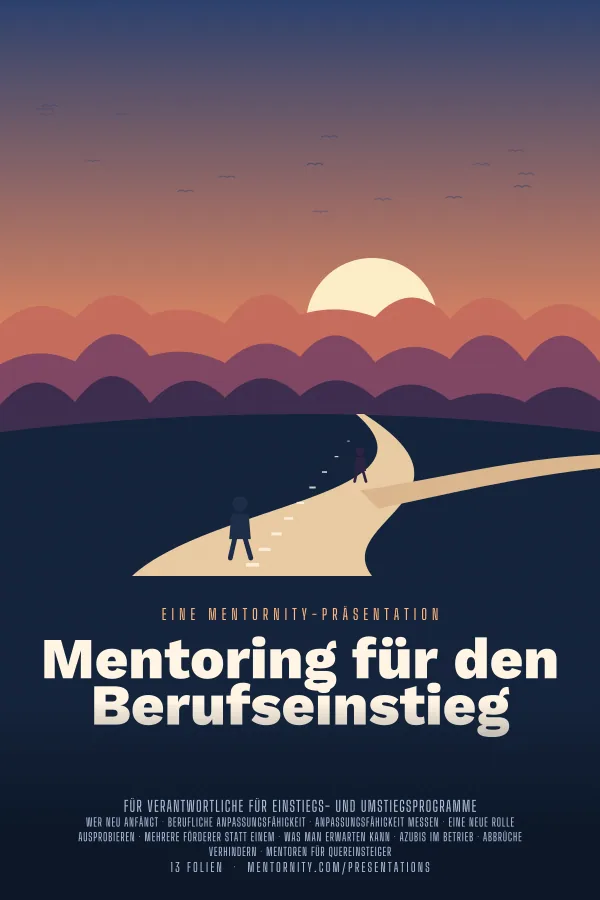 Filmplakat zur Präsentation Mentoring für den Berufseinstieg
