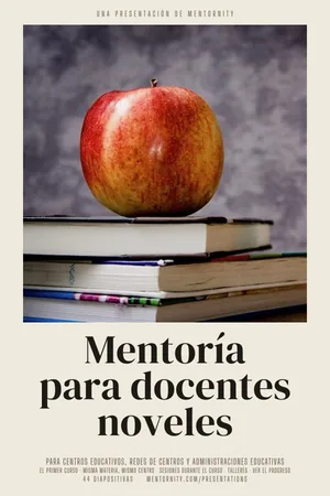 Póster de la presentación: Mentoría para docentes noveles