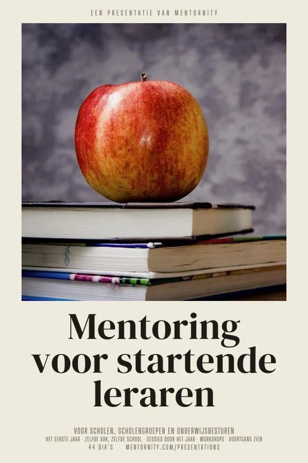 Filmposter voor de presentatie Mentoring voor startende leraren