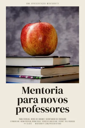 Pôster da apresentação: Mentoria para novos professores