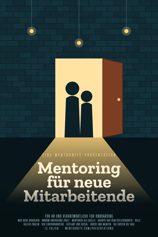 Filmplakat zur Präsentation Mentoring für neue Mitarbeitende